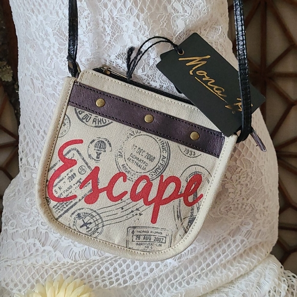 NEW NWT MONA B. ESCAPE ZIP  BAG - Picture 13 of 16